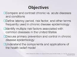 Chapter 11 Chronic Disease Epidemiology Objectives Compare And