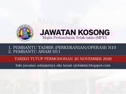 Connect with people who share your interest in jobs & occupations in facebook groups. Jawatan Kosong Majlis Perbandaran Teluk Intan Mpti November 2020