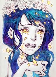 Falling Stars Art Drawings Character Art