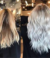 Simple Toning For A Dramatic Difference Grey Blonde Hair White Hair Color Hair