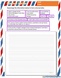 Maybe you would like to learn more about one of these? Formal Letter Interactive Activity For Year 6