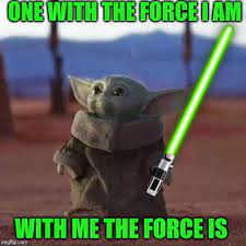 The first picture has replaced baby yoda sipping soup with a world's greatest stuck in economy class on a long flight, trying to use the force to telepathically let the flight attendant know we'd like an upgrade. Baby Yoda Imgflip