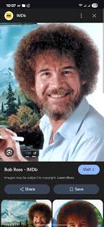 After a year of telling my friend he looks like bob ross, he finally sends  me this photo