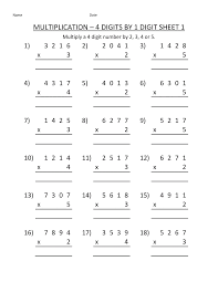 These printable pdf worksheets are perfect for math students in the 6th grade. 4th Grade Multiplication Worksheets Best Coloring Pages For Kids