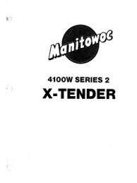 Manitowoc 4100w Series 2 X Tender Specifications Cranemarket