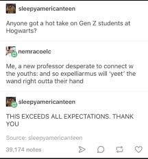 Expecto Patronum Yeet The Dementors Away Tumblr
