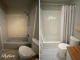 Rather, they state the average full bathtub replacement can cost well over $3,000 in labor and supplies, but with their method, they could help you save up to 75%. Bathroom Remodel On A Budget With Miracle Method The Salt Project