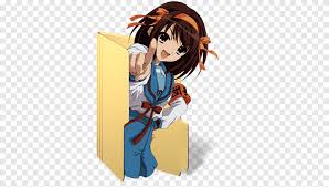 Haruhi suzumiya is a japanese light novel series written by nagaru tanigawa and illustrated by noizi ito. The Melancholy Of Haruhi Suzumiya Anime Weiss Schwarz Yuno Gasai Anime Manga Fictional Character Png Pngegg