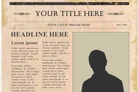 News articles are designed to relate the news. Writing Template Newspaper Article