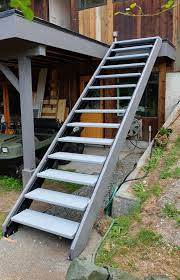 Outdoor Stair Stringers By Fast Stairs Com Exterior Stairs Outdoor Stairs Landscape Stairs
