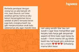 Check spelling or type a new query. Membalas Curhatmu Menyikapi Beda Pendapat Dengan Orangtua Punya Pilihan Sendiri Tapi Takut Durhaka