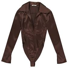 Shirt Supriya Lele Brown size S International in Synthetic