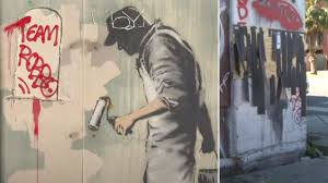 In all likelihood, banksy is a street art graffiti artist from bristol, england. Banksy Artworks Ruined By Fans Of Rival Street Artist King Robbo Metro News