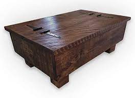 Ending sunday at 10:37pm bst 3d 2h. Storage Coffee Table Wood Chest Rough Sawn Rustic Pine 3ft 2 Plank Lid Design Amazon Co Uk Handmade Products