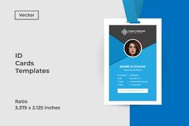 Download Id Card Vector Template Graphic By Dendysign Creative Fabrica SVG Cut Files
