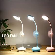 Robert abbey table lamp s881 aiden polished nickel. Led Table Desk Lamp With Fan Tyx8039 Shopee Philippines