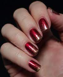Check spelling or type a new query. 50 Stylish Christmas Nail Colors And How To Do Them Glitter Manicure Gold Nails Red Nails