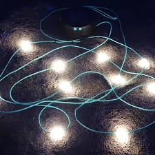 The foxlux backyard solar lights have 48 feet of a durable rubber strand design that includes 15 hanging sockets for each bulb with a distance between them of 3 feet. Luci Solar String Lights By Mpowerd At The Conran Shop