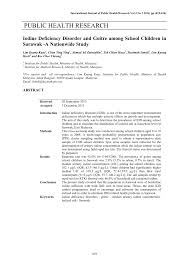 Დამატების თარიღი 09:44, 15 მარტი, 2021 1,584. Pdf Iodine Status After A 3 Year Universal Salt Iodisation In Sarawak Malaysia
