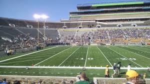 notre dame stadium section 12 rateyourseats com