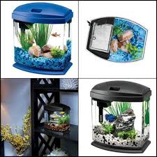 Aquarium Fish Tank Starter Kit Indoor With Feeding Hole Led Lighting 1 Gallon Aquarium Fish Tank Aquarium Fish Fish Tank
