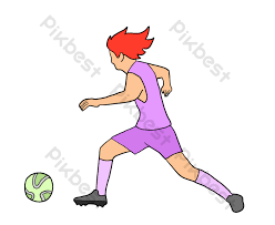 Lapangan sepakbola menjadi momok yang sangat penting untuk diketahui setiap pemain bola. Gambar Kartun Seorang Atlet Bermain Bola Sepak Elemen Grafik Psd Percuma Muat Turun Pikbest