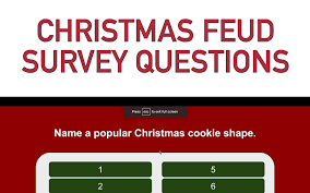 Family (husband vs wife), kids vs. Family Feud Christmas Questions And Answers Gogo Mama