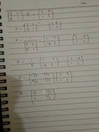 Theory and applications 1974 oleh adi ben dan thomas greville suatu matriks memiliki invers hanya jika ia matriks persegi dan jika ia termasuk nonsingular. Matriks X Yang Berordo 2x2 Yang Memenuhi Persamaan 3241 X 24 1 3 Adalah Brainly Co Id