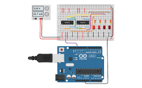 Contador Binario De 4 Bits Arduino Circuit Design Circuit