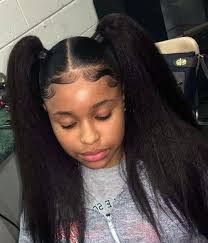 Two braids into a ponytail black hair. Genie Ponytail Ideas 60 Overwhelming Designs And Styles Curly Craze
