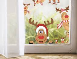 Choose from soft indoor animal figures, fiberglass outdoor christmas animal statues and small tabletop figures. Amazon Com Mozamy Creative Reindeer Decals Christmas Wall Decals Rudolph Decals Christmas Reindeer Window Decals Car Decal Christmas Decorations Reindeer Decals Tools Home Improvement