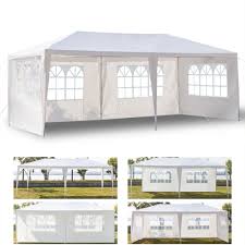 Available in 10 and 20 foot widths and up to 30 feet in length. 10 X30 Heavy Duty Portable Carport Shelter Outdoor Canopy Tent 5 Side Walls New Garden Structures Shade Yard Garden Outdoor Living