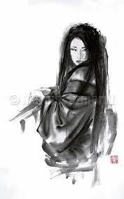 Art Black And White Woman Portrait Geisha Japanese Woman Portrait Asian Art Wall Decor Poster Geisha Art Asian Art Japanese Painting