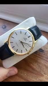 Omega Vintag Watch Cal 613 Mechanical Hand Winding 18k Gold Plated Saatler Stil Stil Erkek