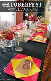 The image of german food being heavy and unsophisticated sticks to the cuisine like skin to bratwurst. Oktoberfeast Homemade Oktoberfest Decorations Mad In Crafts Oktoberfest Party Oktoberfest Decorations Oktoberfest Party Decorations