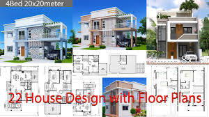Large expanses of glass (windows, doors, etc) often appear in modern house plans and help to aid in energy efficiency as well as indoor/outdoor flow. 22 House Design With Floor Plans You Will Love Simple Design House