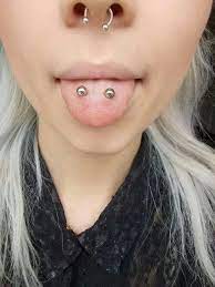 double tongue and septum piercings piercing perforaciones piercings