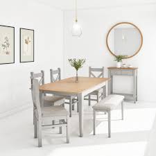 Couches, chairs, ottomans, diamond tufting, bench seats, boat seats, bucket seats and much more. Grey Painted Dining Bench With Fabric Upholstered Seat Seats 2 Adeline Furniture123