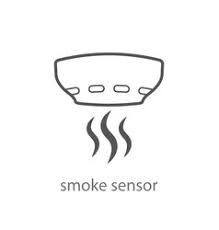 Blinking led light follows smoke alarm and sound pattern. Smoke Detector Symbol Vector Images Over 1 300
