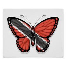 Trinidad And Tobago Butterfly Flag Poster Zazzle Com In 2020 Trinidad And Tobago Flag Trinidad And Tobago Trinidad