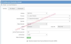 Cara mengisi data kepala sekolah di dapodik. Cara Mengisi Data Sekolah Di Web Unbk Kemdikbud Simadrasah