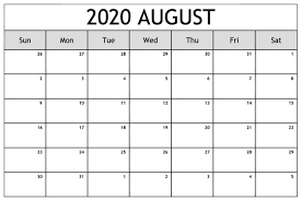 Ample space is available for appointment and notes on the right side. Printable August 2020 Calendar Template Calendar Printables Free Printable Calendar Templates August Calendar