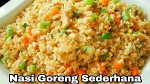 Nasi Goreng Sederhana Resep Masakan Resep Makanan Masakan