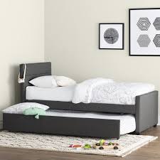 Algrenon Twin Platform Bed With Trundle Trundle Bed Frame Trundle Bed Twin Platform Bed