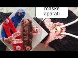 5 Dakikada Maske Aparati Yapimi Kulak Arkasi Tahris Olanlar Icin Rengarenk Maske Tutucu Youtube Maskeler Orgu Kulak