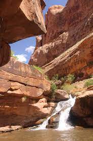 The mill creek waterfall trail near moab, utah is 7.5 miles out and back, and it takes you to a stunning waterfall swimming hole. Mill Creek Falls Left Hand Swim Hole Rock Art In Moab