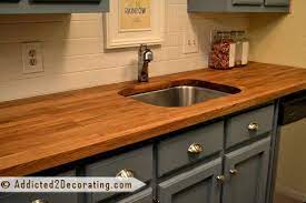 My Ikea Butcher Block Countertops Refinish Addicted 2 Decorating Kitchen Remodel Small Ikea Butcher Block Countertops Kitchen Remodel Layout