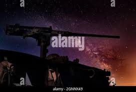 American Browning 50 calibre heavy machine gun mounted