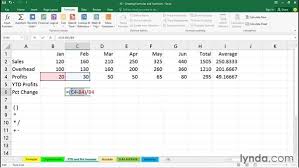 You can use excel to calculate percentage increases or decreases to track your business results each month. Creating A Percentage Change Formula