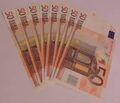 400 Euros In 50 Euro Notes Money Cash Euro Gold Money